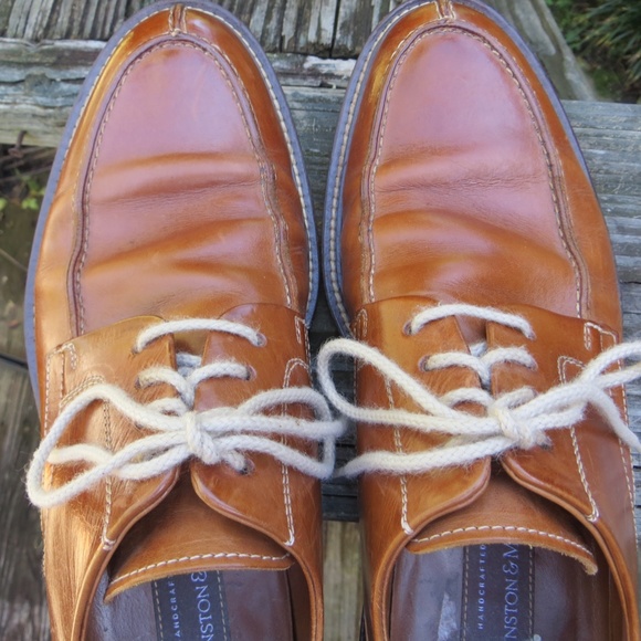Johnston & Murphy caramel leather lace-up shoes, 9M excellent!